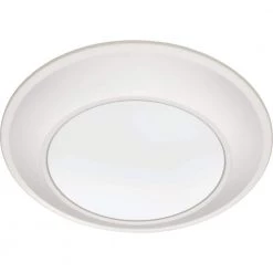 Contractor Select JSBT 8.39 in. Matte White Integrated LED Flush Mount Fixture, Selectable CCT by Juno