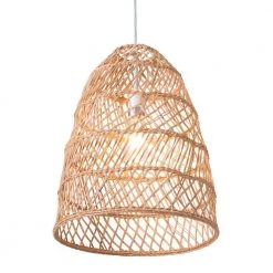 Saints 1-Light Natural Pendant with 100% Polyurethane Shade by ZUO