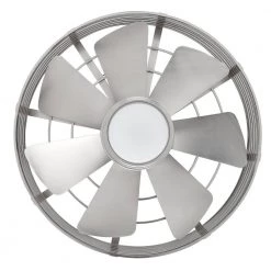 Enclave 23 in. Satin Nickel LED Ceiling Fan with Light and Wall Control by Designers Choice Collection -Deals Juno Store satin nickel designers choice collection ceiling fans with lights ac17723l sn 40 1000