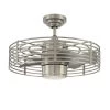 Enclave 23 in. Satin Nickel LED Ceiling Fan with Light and Wall Control by Designers Choice Collection