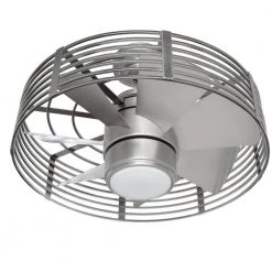 Enclave 23 in. Satin Nickel LED Ceiling Fan with Light and Wall Control by Designers Choice Collection -Deals Juno Store satin nickel designers choice collection ceiling fans with lights ac17723l sn a0 1000