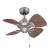 Aires 24 in. Satin Nickel Ceiling Fan by Designers Choice Collection