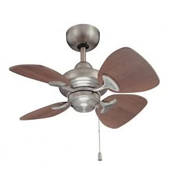 Aires 24 in. Satin Nickel Ceiling Fan by Designers Choice Collection