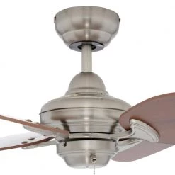Aires 24 in. Satin Nickel Ceiling Fan by Designers Choice Collection -Deals Juno Store satin nickel designers choice collection ceiling fans without lights ac16324 sn a0 1000