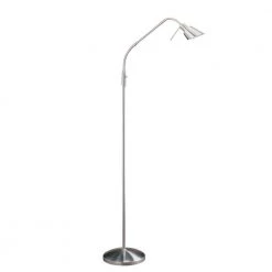53 in. Satin Nickel Halogen Floor Lamp by Designers Choice Collection
