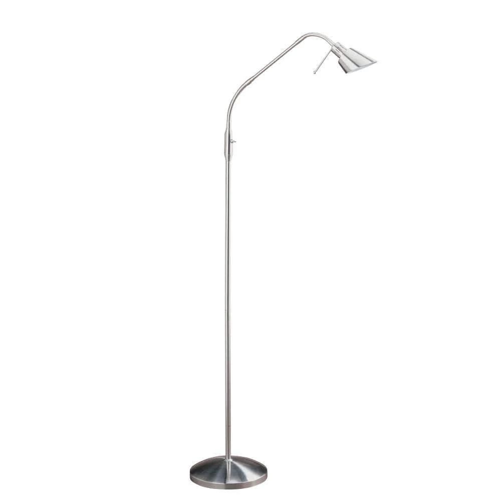 53 in. Satin Nickel Halogen Floor Lamp by Designers Choice Collection 1 53 in. Satin Nickel Halogen Floor Lamp by Designers Choice Collection