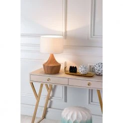 18.7 in. Kelly White and Brown Table Lamp by ZUO