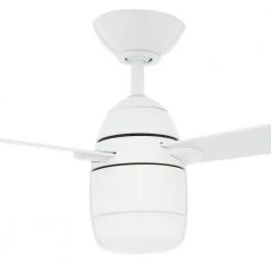 Antron 42 in. White LED Ceiling Fan with Light Kit and Remote Control by Designers Choice Collection -Deals Juno Store white designers choice collection ceiling fans with lights ac18842l wh 40 1000