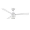 Antron 42 in. White LED Ceiling Fan with Light Kit and Remote Control by Designers Choice Collection