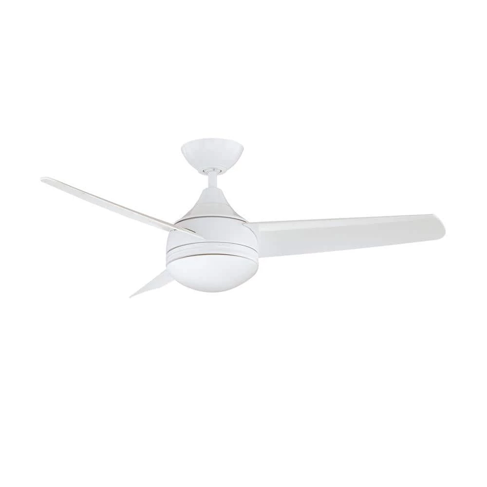 Moderno 42 in. White LED Ceiling Fan with Light and Wall Switch by Designers Choice Collection 1 Moderno 42 in. White LED Ceiling Fan with Light and Wall Switch by Designers Choice Collection