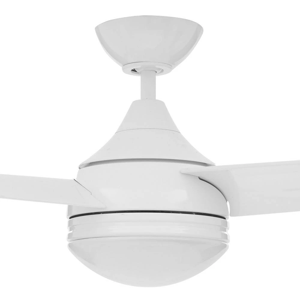 Moderno 42 in. White LED Ceiling Fan with Light and Wall Switch by Designers Choice Collection 2 Moderno 42 in. White LED Ceiling Fan with Light and Wall Switch by Designers Choice Collection - Image 2