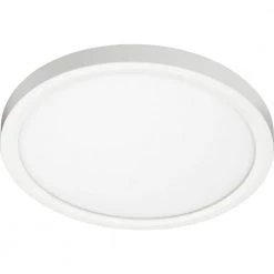 Slimform 15-Watt White Integrated LED Flush Mount for J-Box Installation by Juno