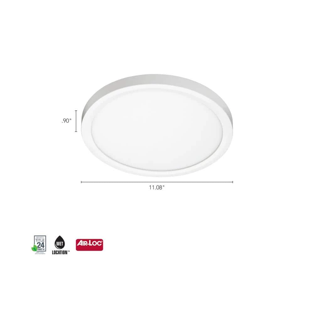 Slimform Led 7 in. 13-Watts 3000k Surface Mount Downlight for J-Box Installation in Dimmable White by Juno 2 Slimform Led 7 in. 13-Watts 3000k Surface Mount Downlight for J-Box Installation in Dimmable White by Juno - Image 2