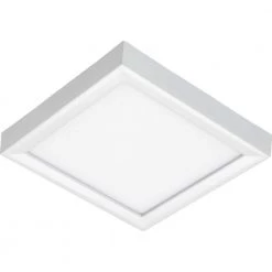 Slimform Led 5 in. 10-Watts 3000k Square Surface Mount Downlight for J-Box Installation in Dimmable White by Juno