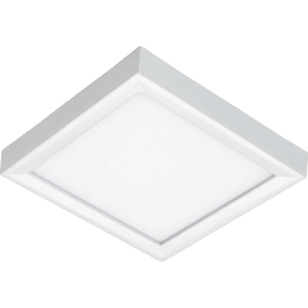 Slimform Led 5 in. 10-Watts 3000k Square Surface Mount Downlight for J-Box Installation in Dimmable White by Juno 1 Slimform Led 5 in. 10-Watts 3000k Square Surface Mount Downlight for J-Box Installation in Dimmable White by Juno