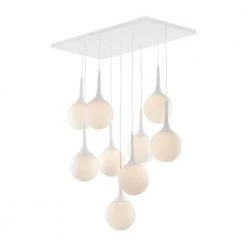 Epsilon 9-Light White Ceiling Pendant by ZUO